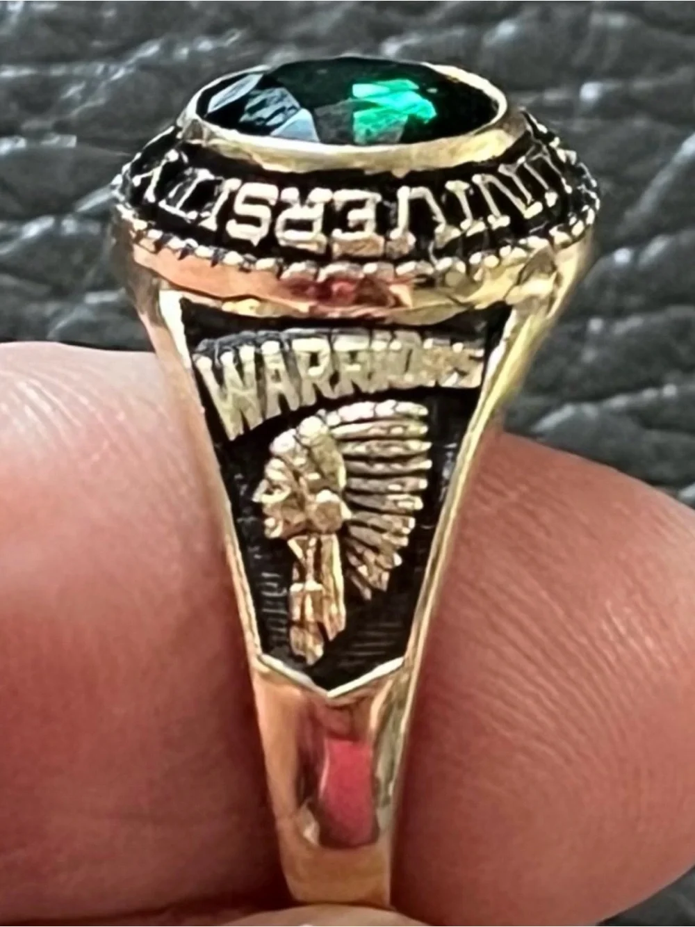 Vintage 14k Gold Jostens 1982 University High School Los Angeles Class Ring 6.69